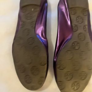 Tory Burch Purple Patent Leather Flats
